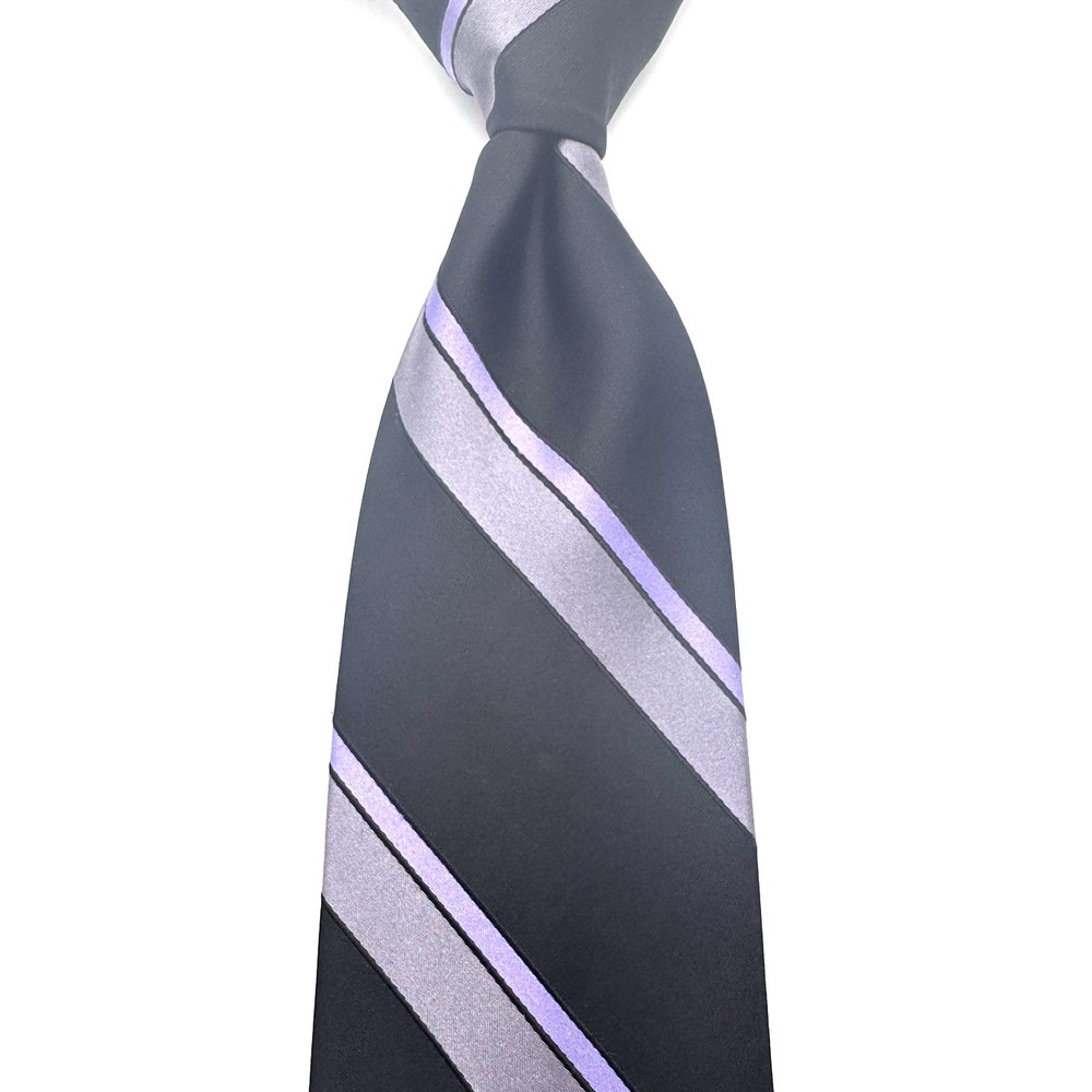 Robert Talbot‎ Necktie Men 64Lx3.75W Black REPP Jacquard USA